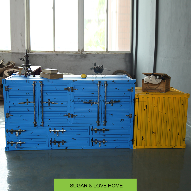 Стойка ресепшн L-образная стиль лофт