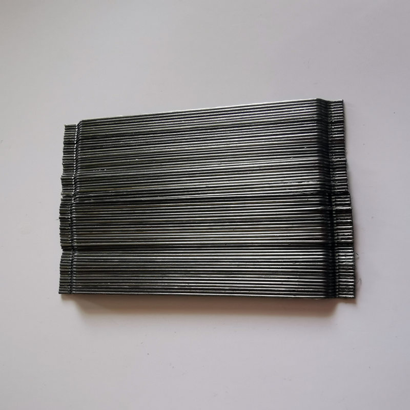 Concrete Glued Hooked Ends Steel Fiber