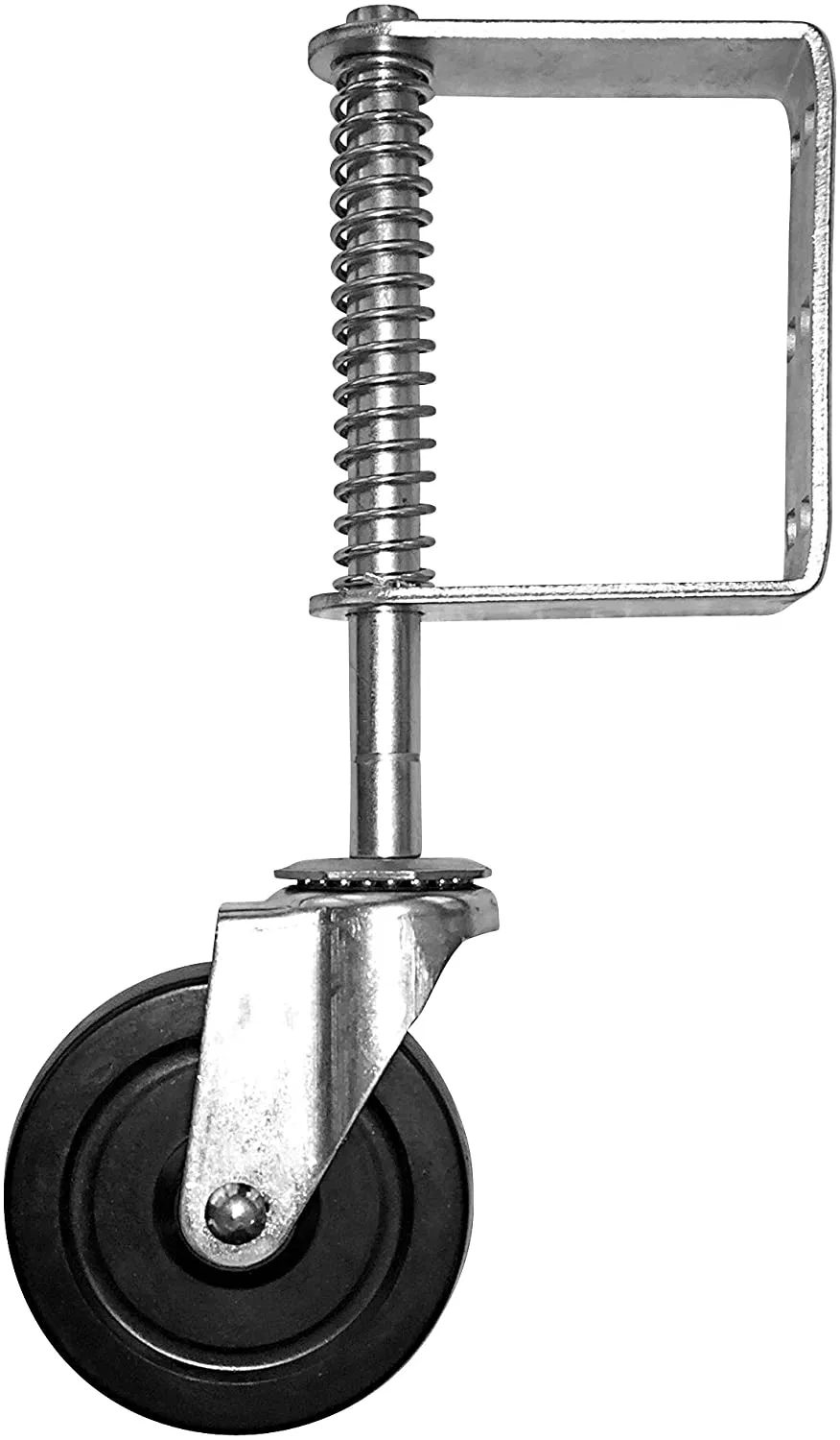 Rubber Gate Wheel Spring Loaded Swivel Caster Heavy Duty Wheels