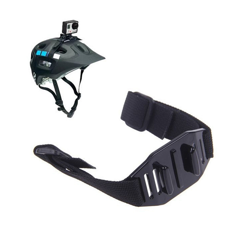 Adjustable Nylon Bike Helmet Mount Holder for Gopro Hero 10/9/8/7/6 Camera Accessories