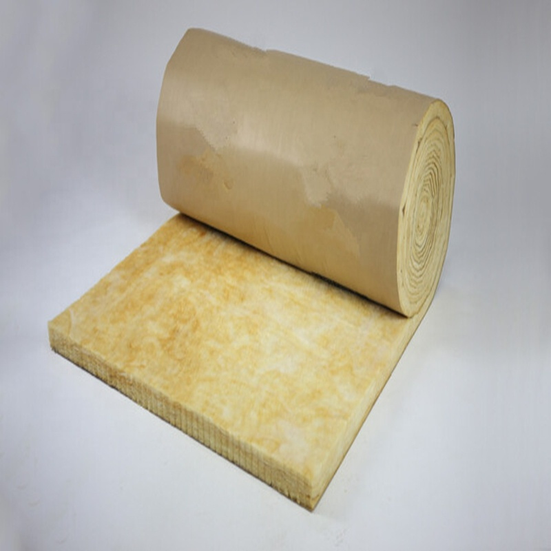Glass Wool Roll with Paper for Mbi Building House Insulation
