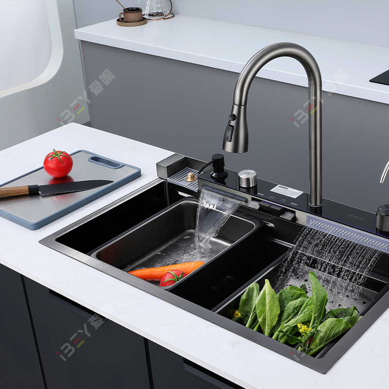 Multifunctional Kitchen Sink by Ibey with 7 Essential Features