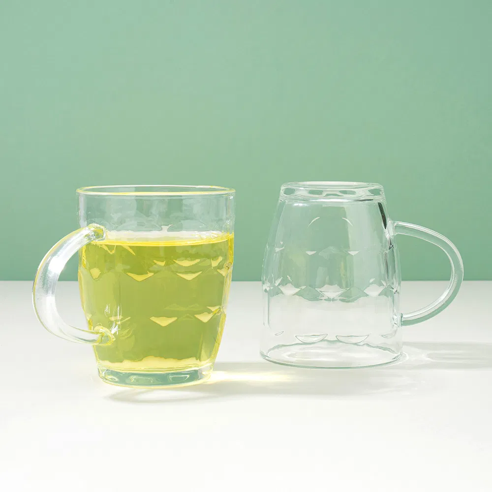 Personalized Custom Logo Glass Beer Glasses Mug with Handle