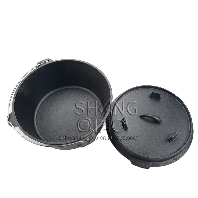 Чугунный казан-духовка 9 кварт с крышкой и подъемником