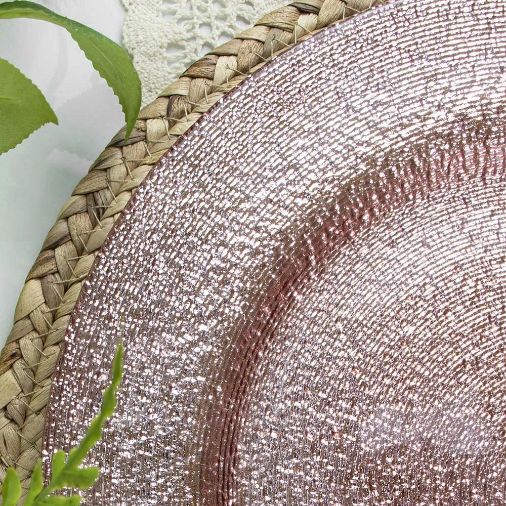 Wholesale Fancy Design Wedding Charger Plates Party Fashion Dinning Tableware Glass Plates for Reception Event