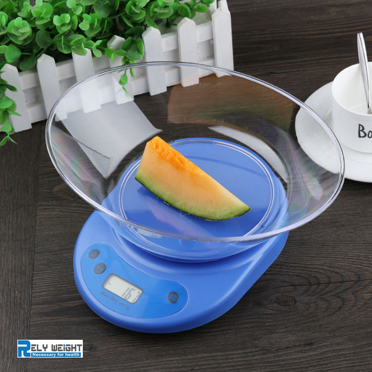 Кухонные весы цифровые с чашей, точность 1 г
