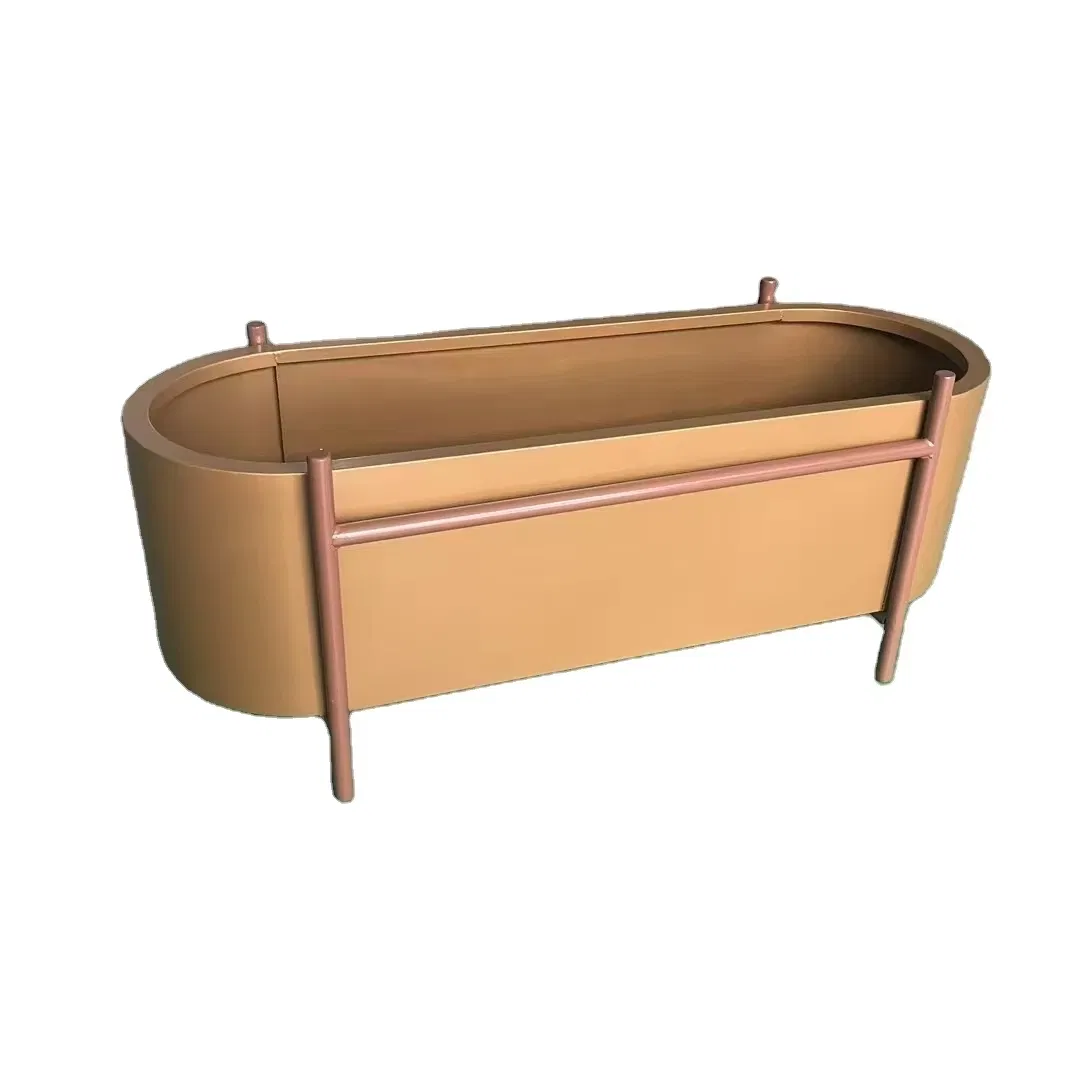 Стальные эллиптические кашпо на стойке