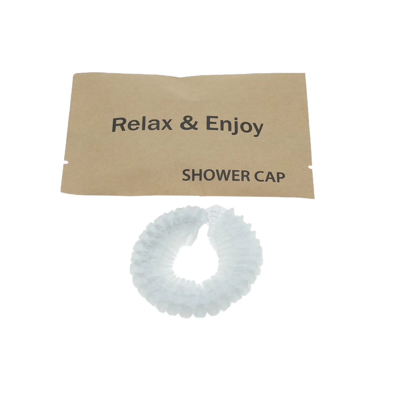 Shower Caps in Kraft Box with Hotel Amenities for Hotel Room