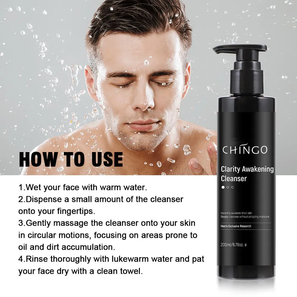 Organic Oil Control Acne Removal Deep Cleaning Moisturizing Men Skincare Set