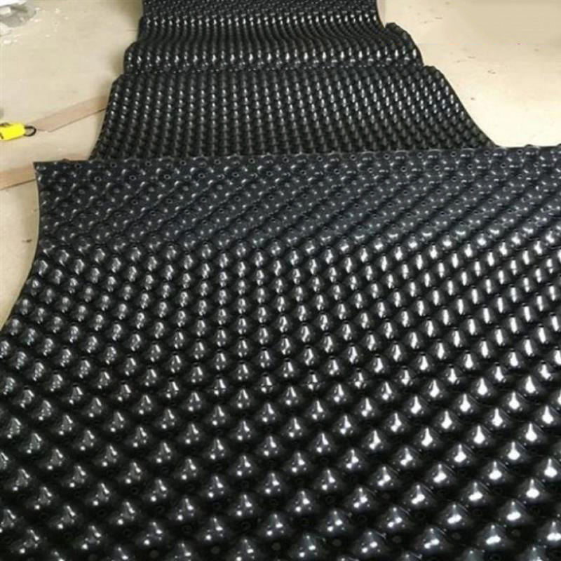 HDPE Black Dimple Drainage Board Plastic Composite Cell Mat Board for Green Roof