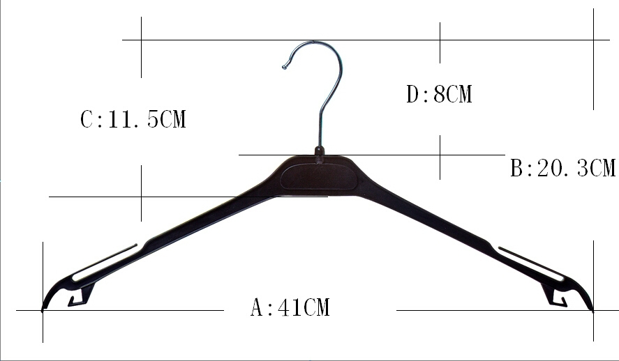 Black Coat Hanger Metal Hook Coat Hanger Can Be Customized Size Logo Coat Hanger