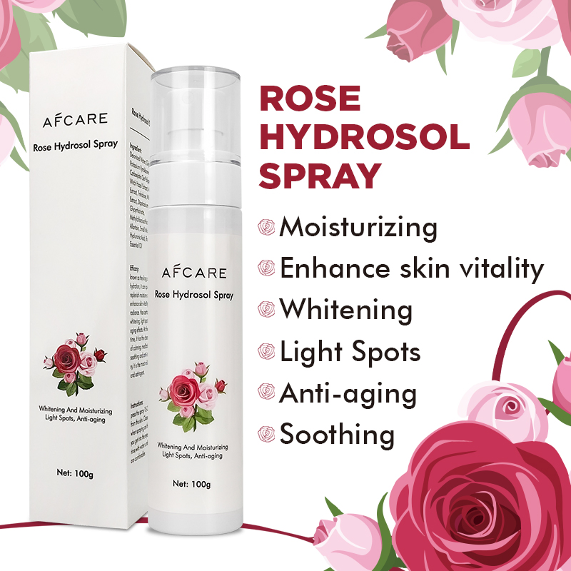 Private Label OEM Rose Hydrosol Spray Natural Plant Extract Toner Moisturizing