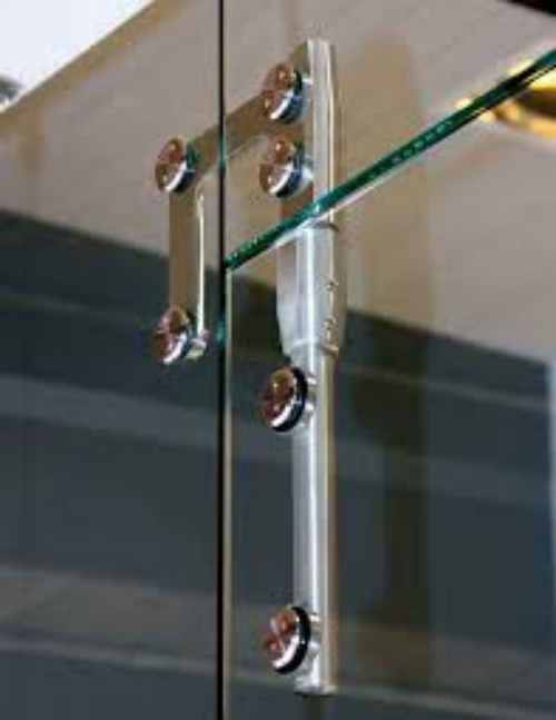 304 Stainless Steel Glass Door Fittings Swing Door Hinge Top Pivot Pole