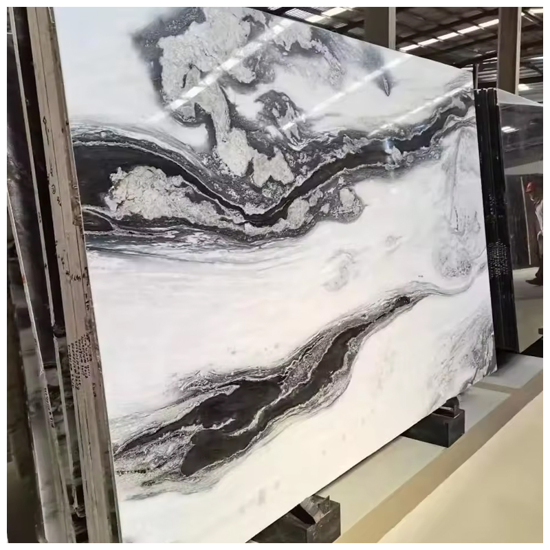 Brazilian Scandalous/Panda White Quartzite Slabs