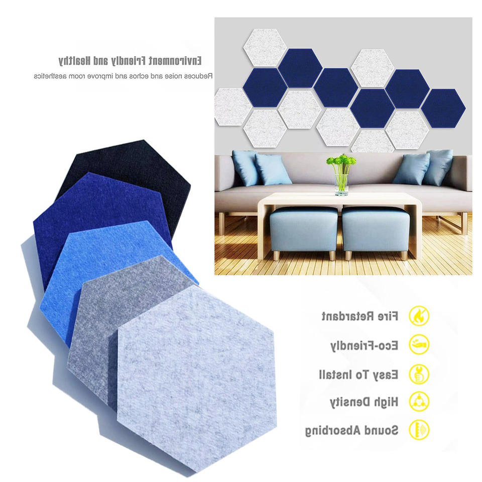 Soundproof Ceiling Tiles Acoustic Polyester Panel for Home Theater Room