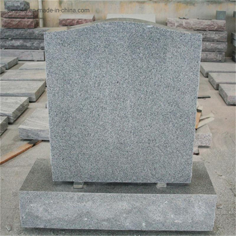 Light Gray G633 American Upright Die and Base Monument