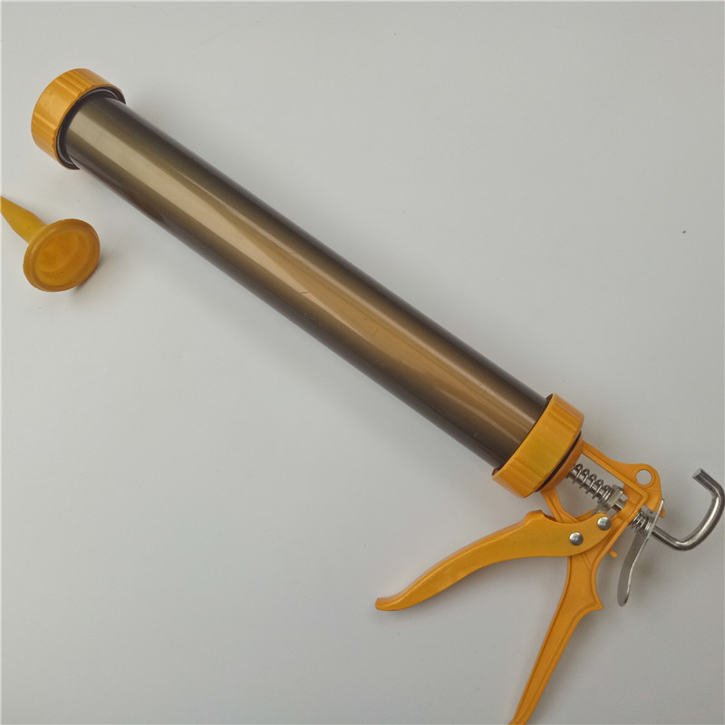 Aluminum Alloy Manual Sausage Caulking Gun 600ml Glass Silicone Gun Hand Tool