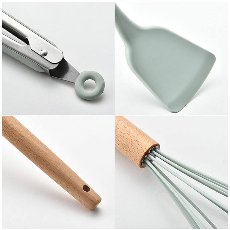 Good Quality Kitchen Accessories Cooking Tools Wood Handle Cooking Kitchen Utensils Set