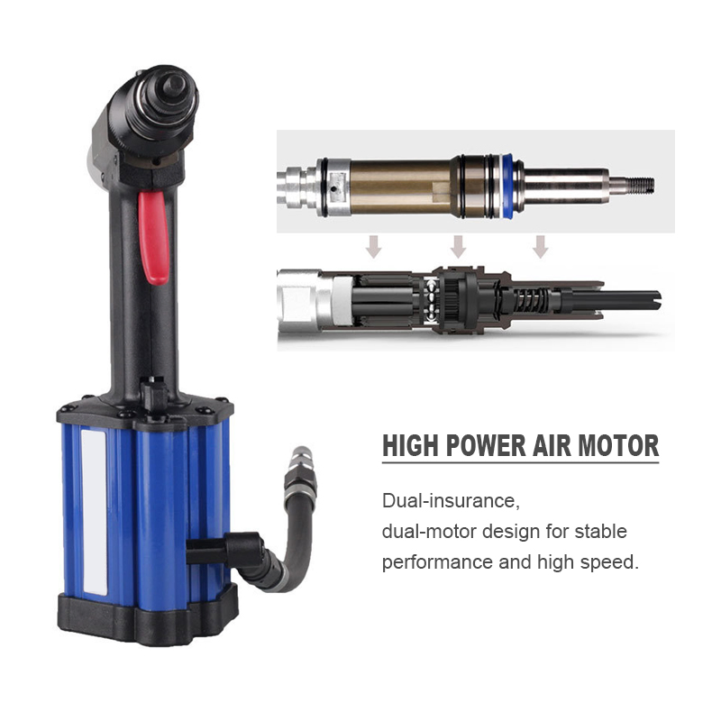 Hot Pneumatic Hydraulic Rivet Stud Gun M3-M8 Fully Automatic Convenient Air Rivet Nut Gun for All Materials