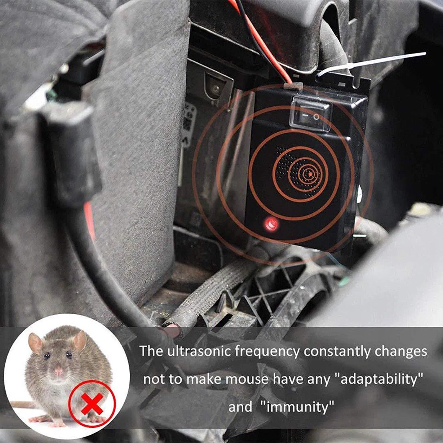 12V Car Rat Rodent Ultrasonic Electronic Mouse Repellent Vehicle