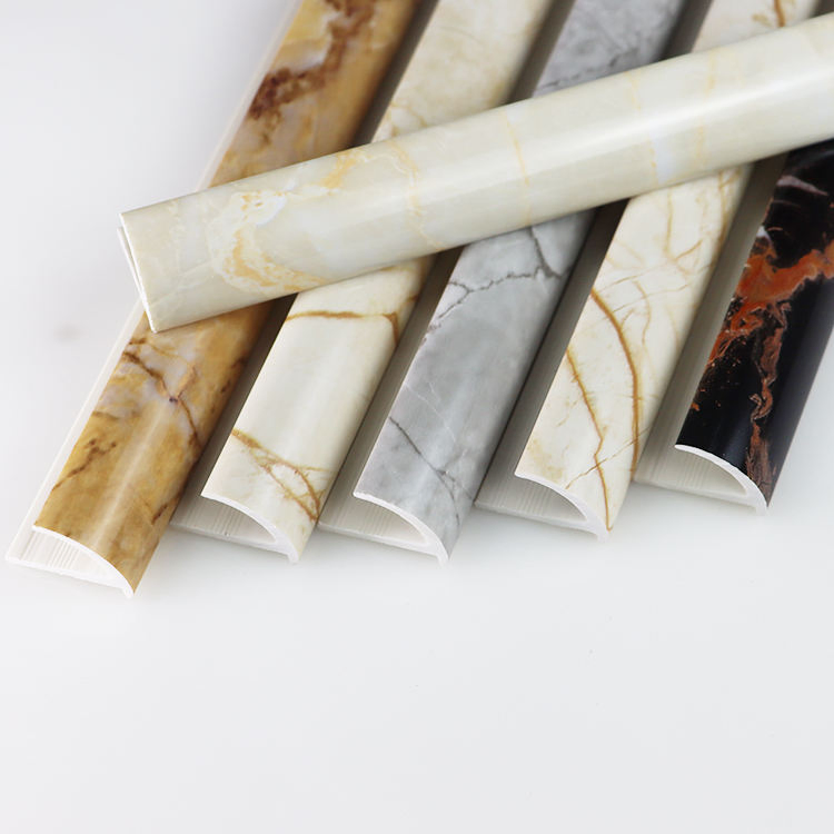 Wholesale Modern Design Stone Sculpture PVC Decorative Trim Tile Edge Trim Color Custom