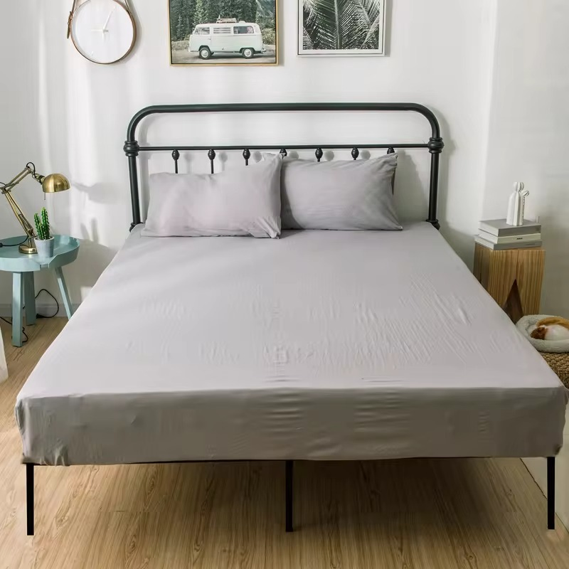 Wholesale Modernization Long-Staple Cotton Elegant Sheet Duvet Cover Bed Skirt Four-Piece Set