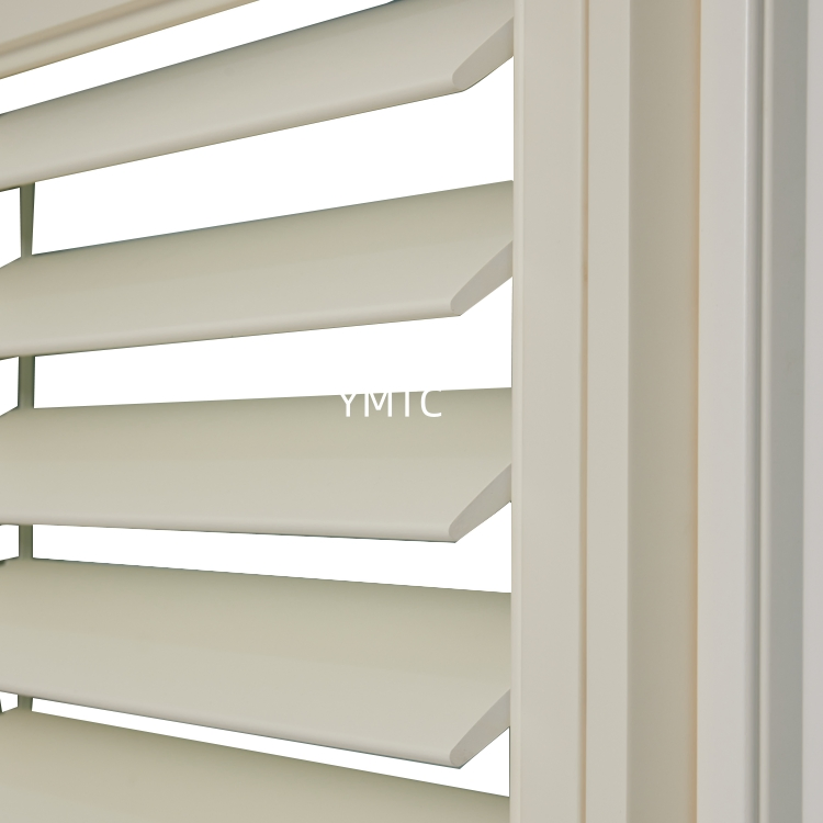 Low MOQ Custom Window 89mm Louver Hidden Tilt Rod Plantation Shutter