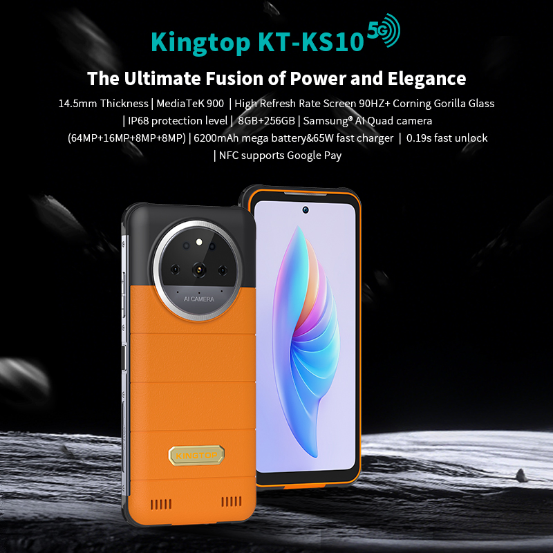 Защищённый смартфон Kingtop KS20 5G, 8/256 ГБ, 6200 мАч