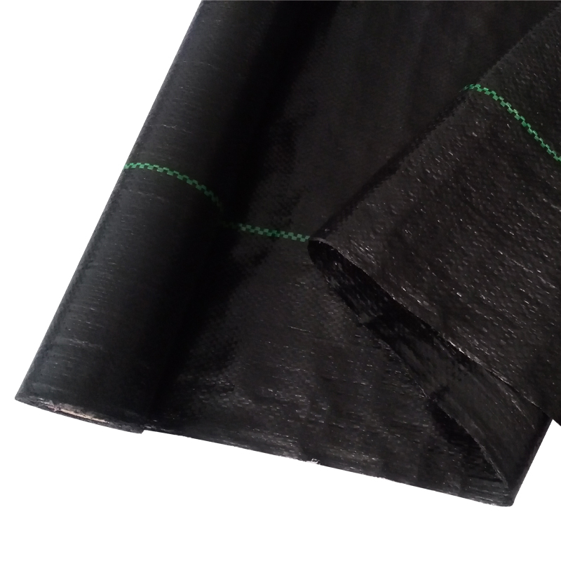 Biodegradable and Recyclable Black Color Polypropylene Weed Barrier PP Woven Ground Cover Weed Mat for Garden Lawns and Nursery