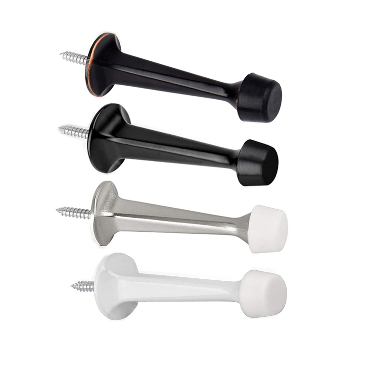 Solid Rigid Door Stop with Soft Rubber Tip