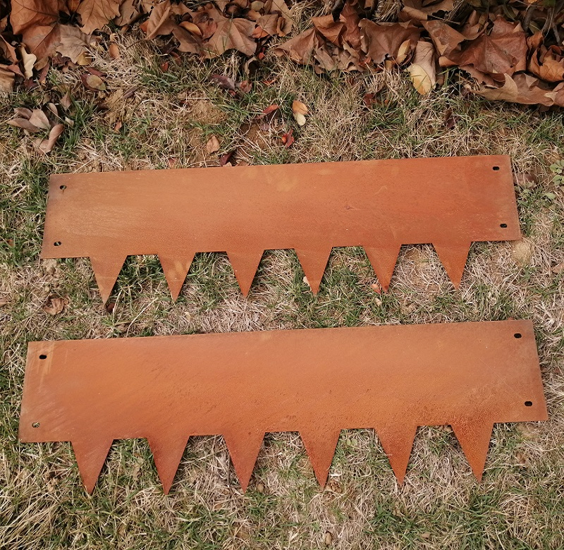 Outdoor Metal Lawn Edging Border Corten Steel Garden Edge