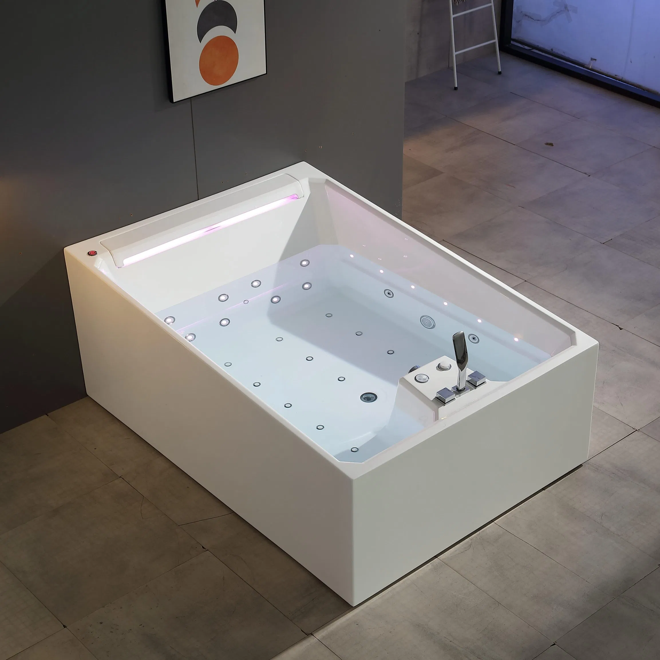 Modern Adult Massage Bathtub High-Quality Acrylic Freestanding 2-People SPA Jacuzzis Hot Tub