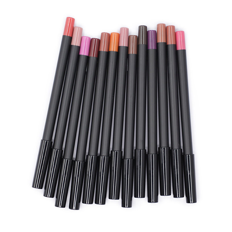 Matte Red Nude Dark Brown Creamy Waterproof Lip Liner Pencil Manufacture