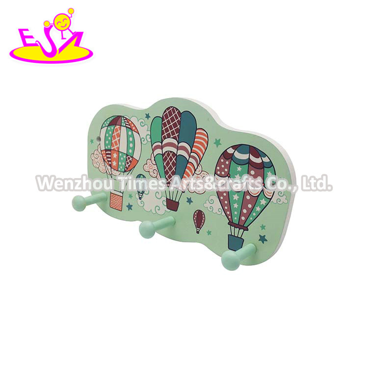 Hot Selling Wall Decor Wooden Wall Coat Hanger for Kids W09b113