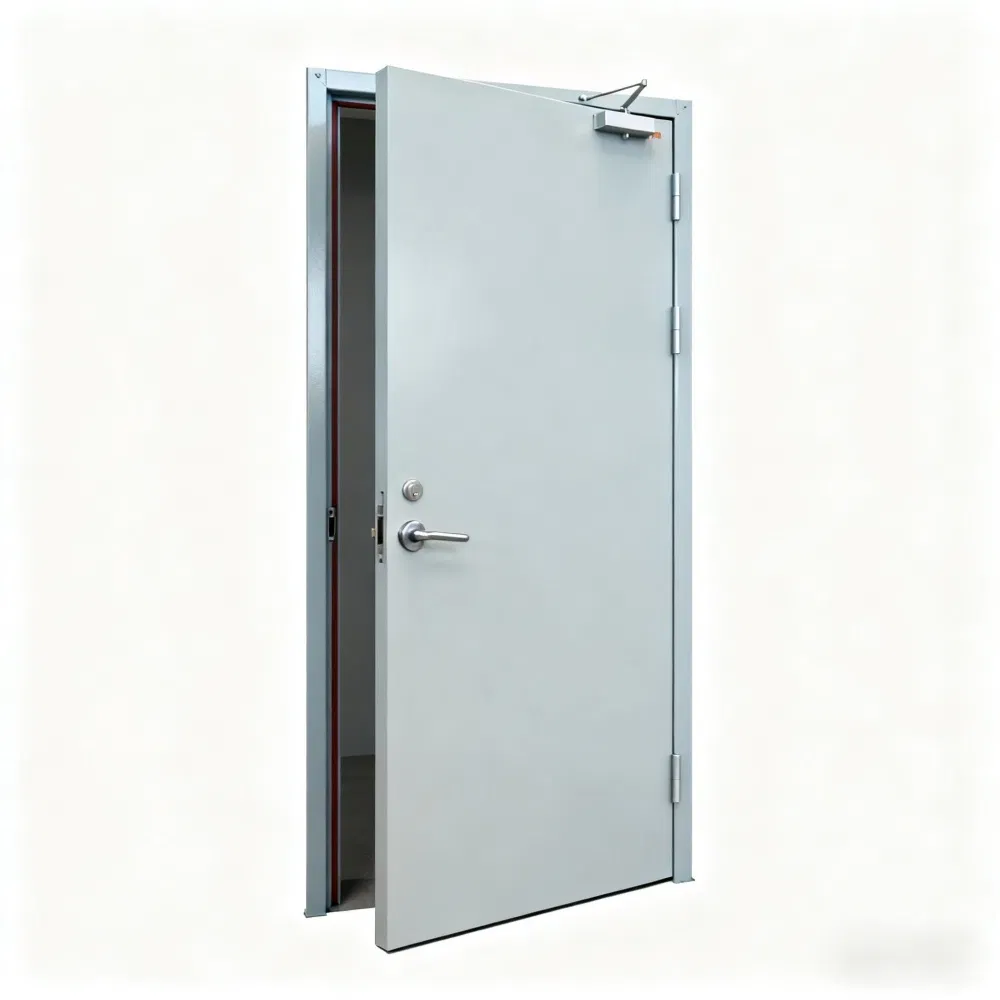 Fire-Rated Galvanized Steel Door with Auto Closer- Commercial Grade for Office & Retail Use