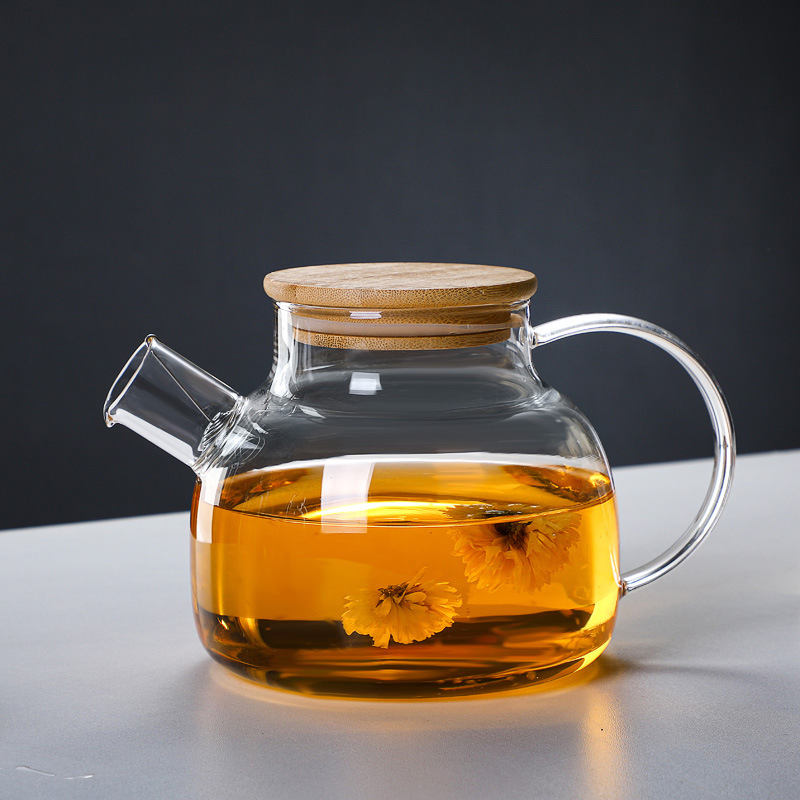 1000ml Heat Resistant Borosilicate Glass Made Multi Functional Pitcher with Glass Used for Tea or Juice