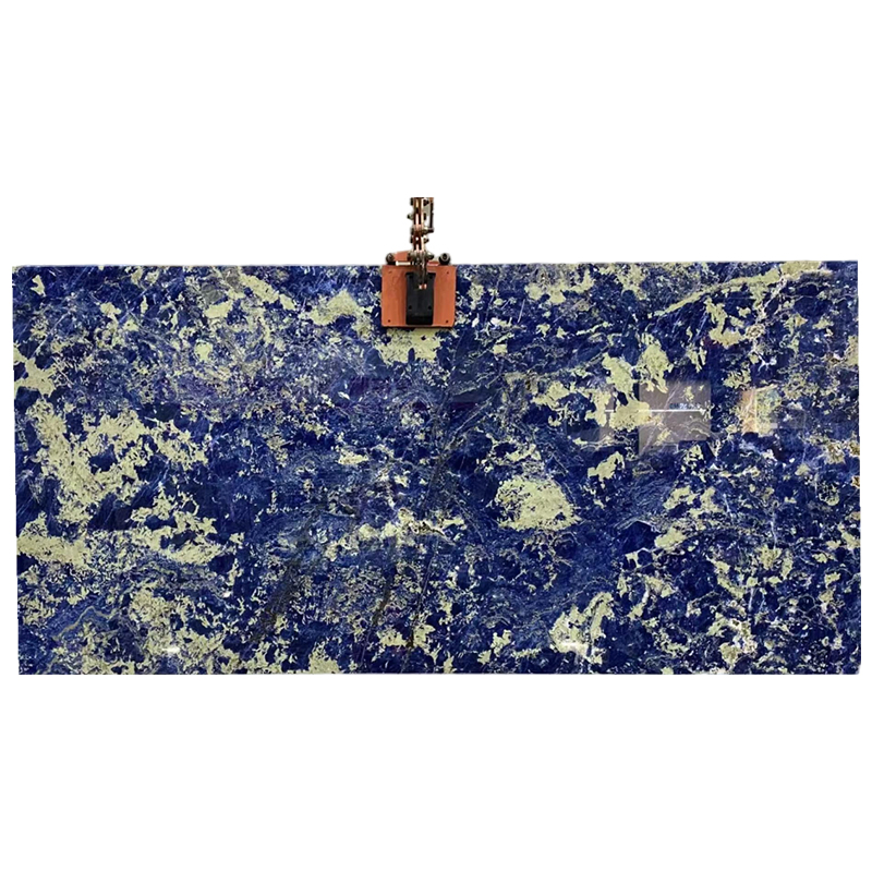 Polished Blue Sodalite Marble Slabs - Premium Blue Stone for Countertops & Wall Cladding