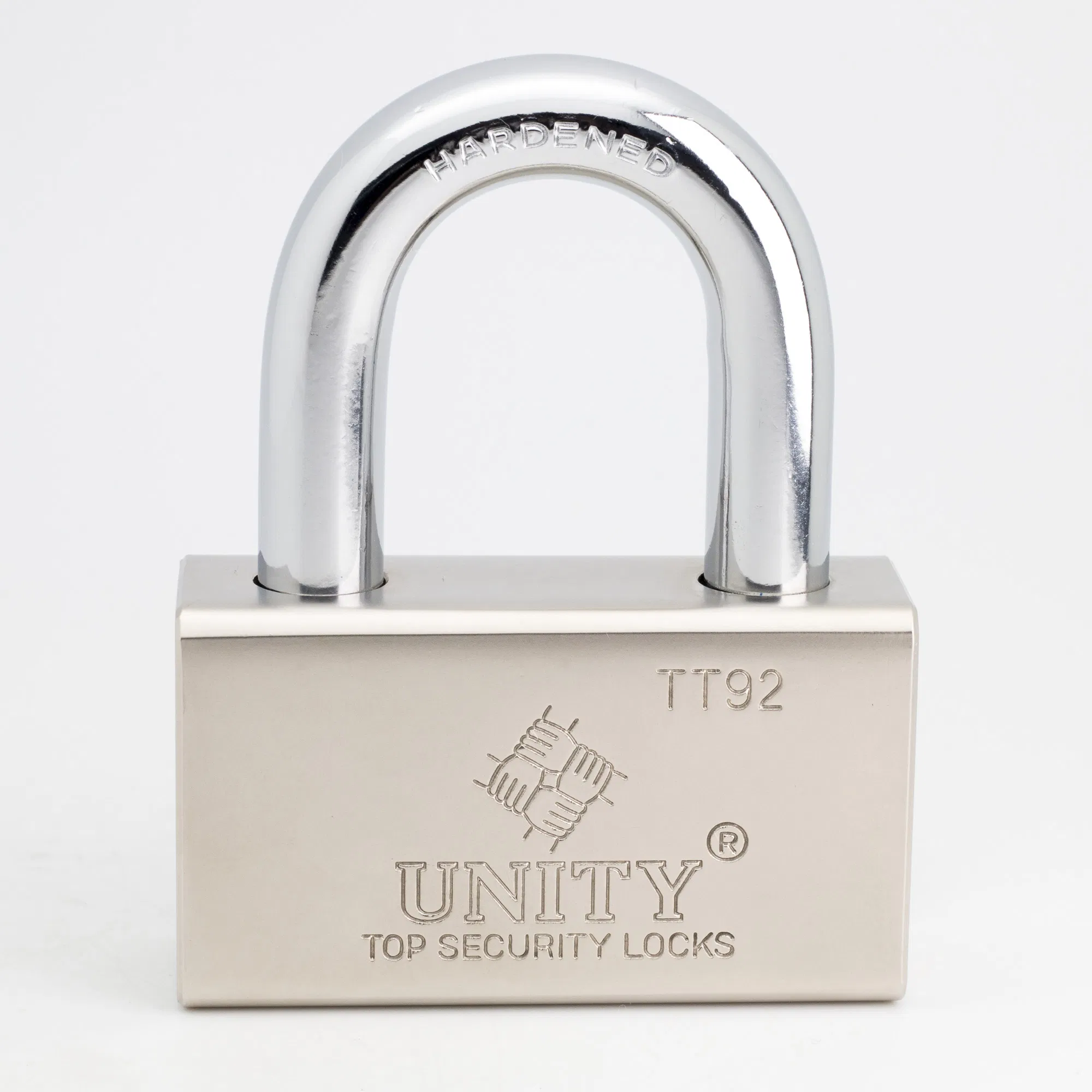 630 730 920 Padlock Unity Lock with Brass Cylinder Nickel Plated Black Finish