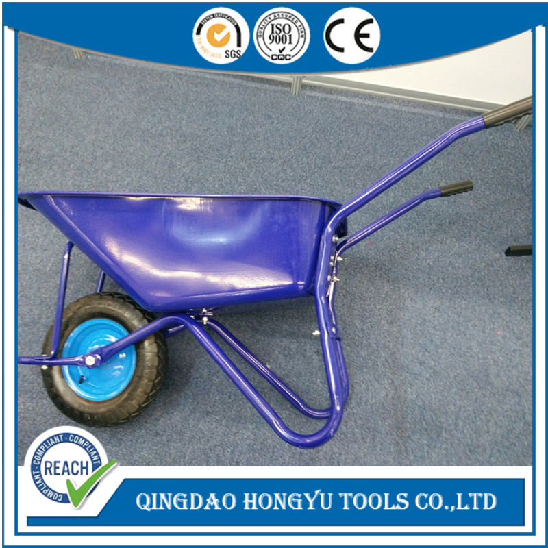 Chinese Hot Selling Painted Metal Tray Industrial Wheel Barrow