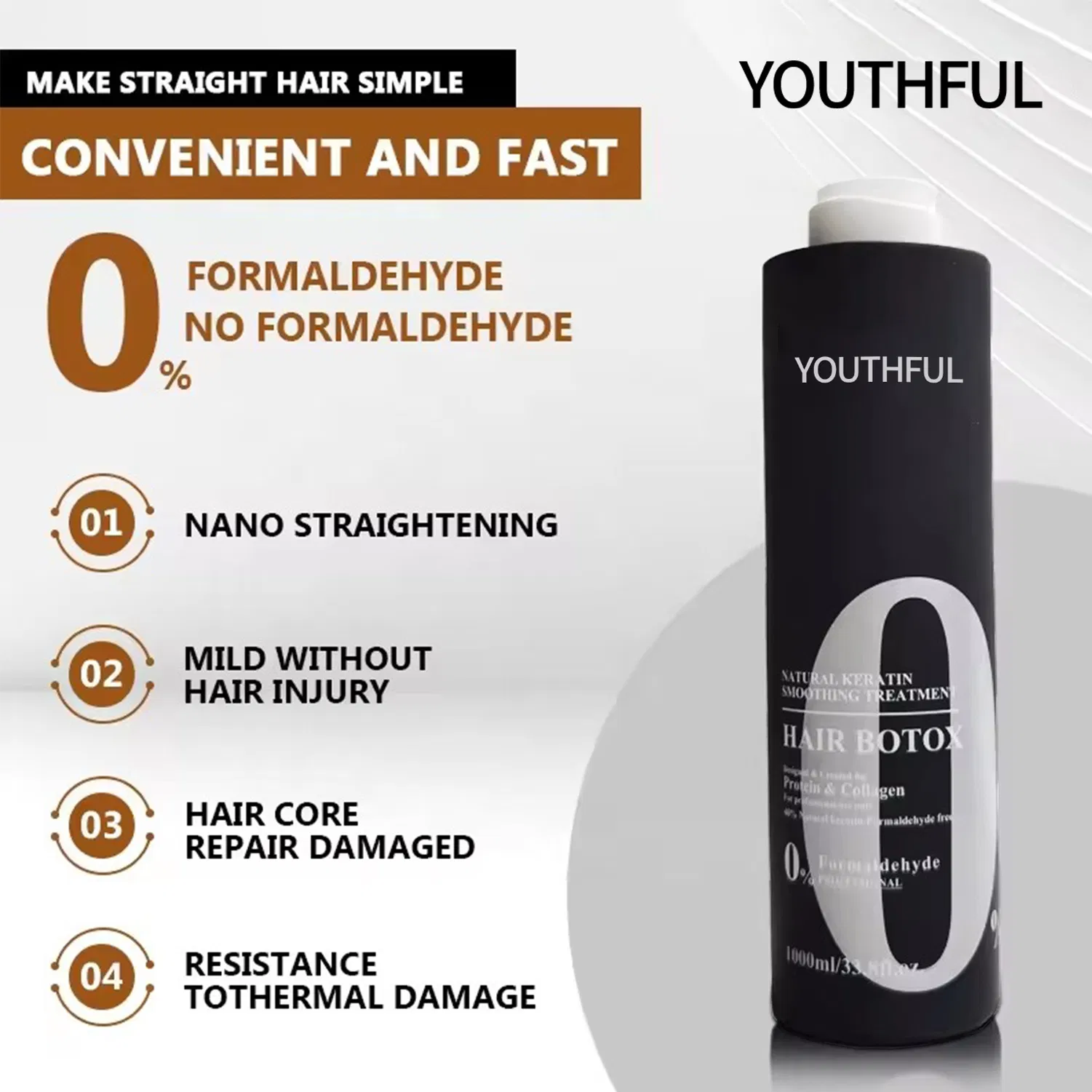 Treatment Keratin Hair Straightening Cream Repair Damaged Hair