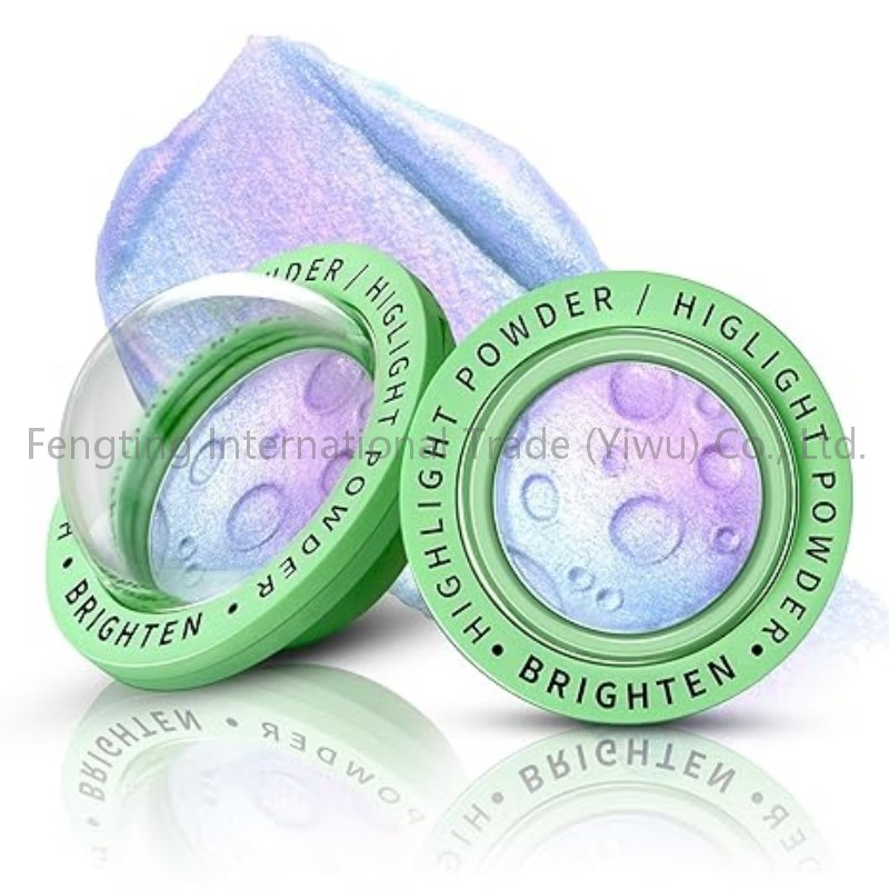 Lunar Glow Face Highlighter, Chamele on Glitter Shimmer Body Cheek Eye Highlighter, Sparkle Shifting Silky Creamy Illuminator