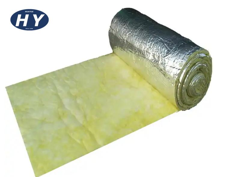 Strong Fireproof Aluminum Foil Glass Wool Blanket for Cellin Acoustic Insulation