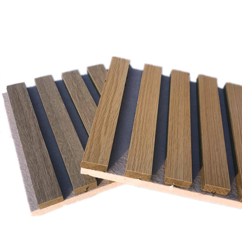 Modern Style Acoustic Board Wood Wall Panels for Enhancement with Aluminum Accessories