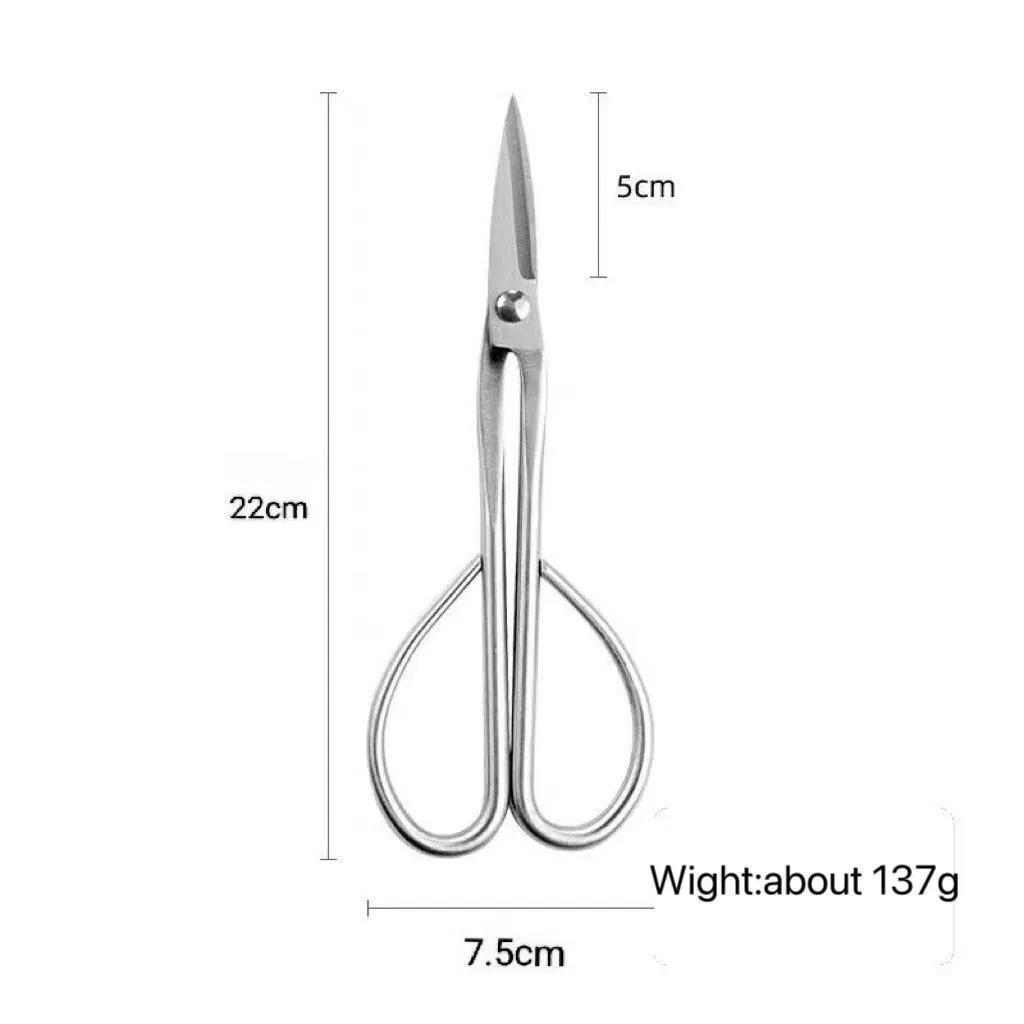 Factory Direct Sale Stainless Steel Bonsai Scissors Shear Small Branch Cutter Pruning Tool for Potted Plants Gardening Scissors