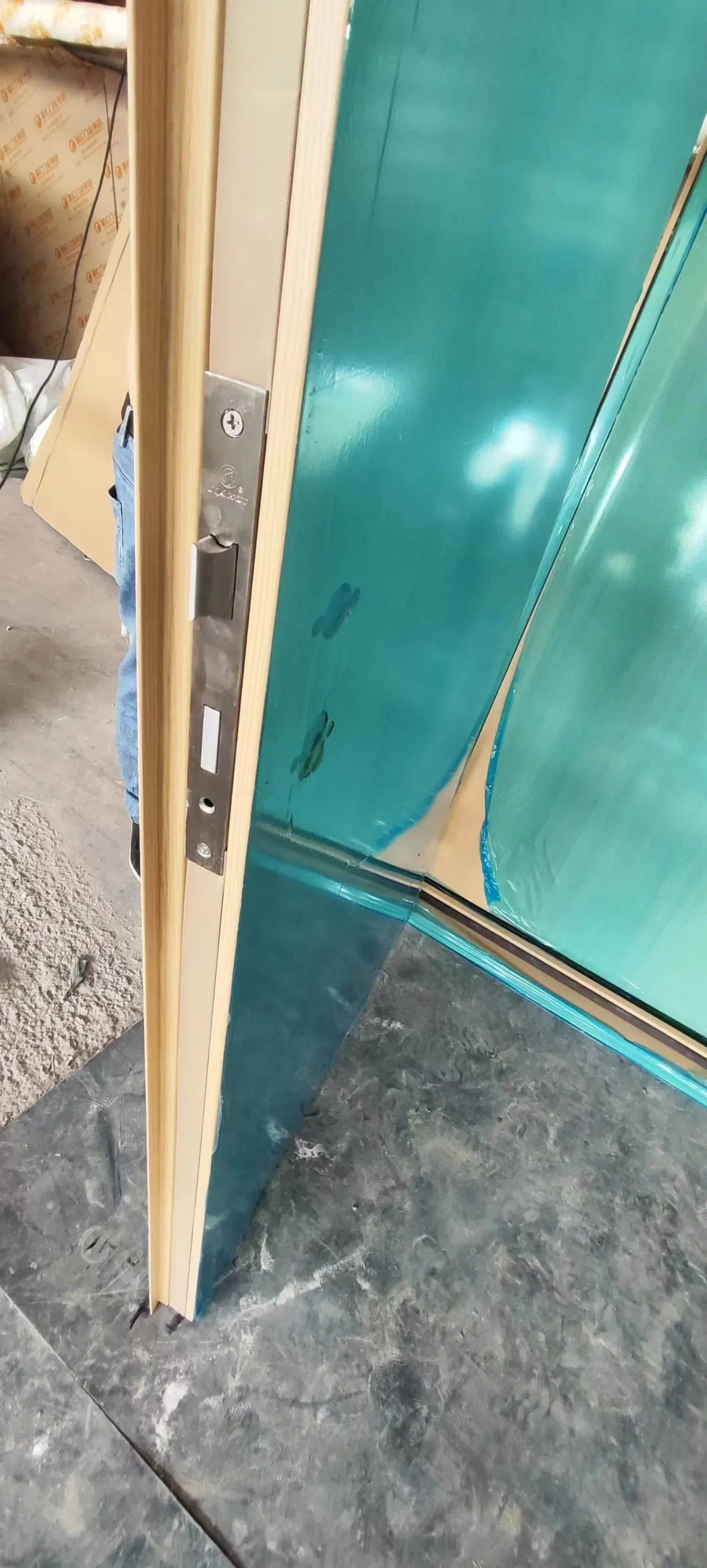 Anti X-ray 2mmpb Lead Lines Steel Doors with Wooden Look Surface Finish