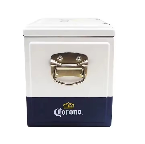 Custom Logo Vintage Picnic Beach Camping Ice Cooler Portable Retro Cooler Box