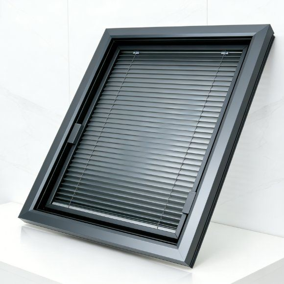 Bathroom-Specific Built-in Hollow Blind Window, Privacy, Dimming, and Heat insulation