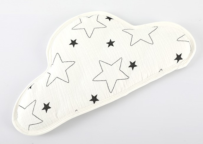 New Newborn Super Soft Baby Pillow Cushion Flat Pillow Towel Breathable Sweat-Absorbing Baby Anti-Spit Milk Cloud Pillow