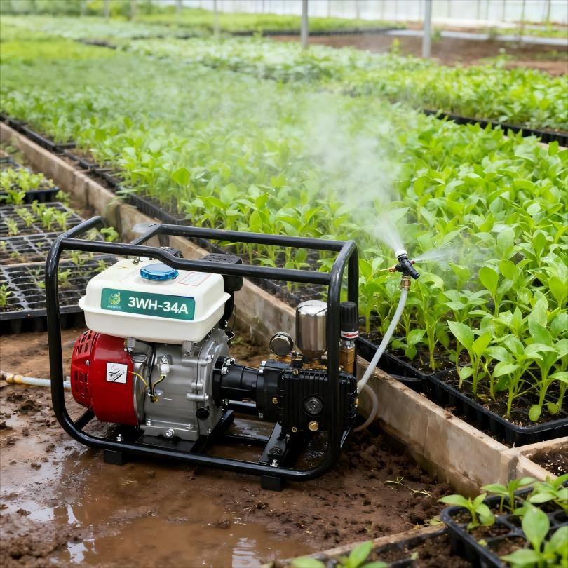 High-Power High-Pressure Four Stroke Gasoline Engine Plunger Stretcher Type with High Productivity Pump-Core Component Sprayer