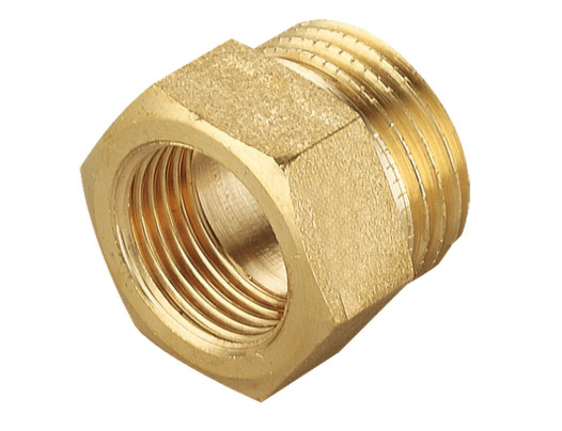 Standard Threads Brass Pipe Fitting Reducing Hex Nipple